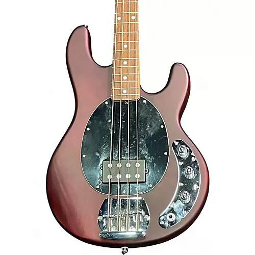 Used Sterling by Music Man Sub 4 Burgundy Electric Bass Guitar Burgundy - musicians--Friend