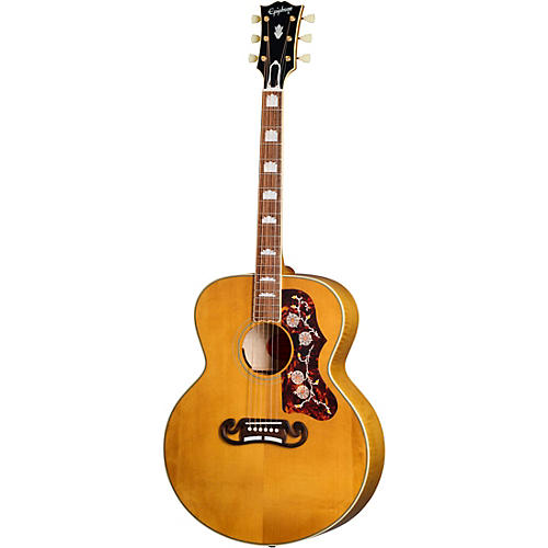 Epiphone Inspired by Gibson Custom 1957 SJ-200 Acoustic-Electric Guitar Antique Natural - musicians--Friend