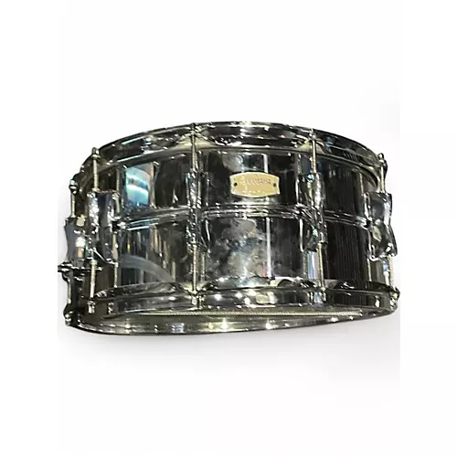 Used Yamaha 14X6.5 Stage Custom Snare Chrome Silver Drum Chrome Silver 213 - musicians--Friend