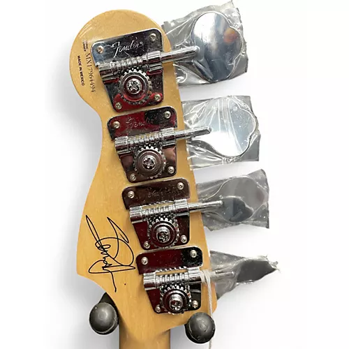 Used Fender Steve Harris Signature Precision Bass Olympic White Electric Bass Guitar Olympic White - musicians--Friend