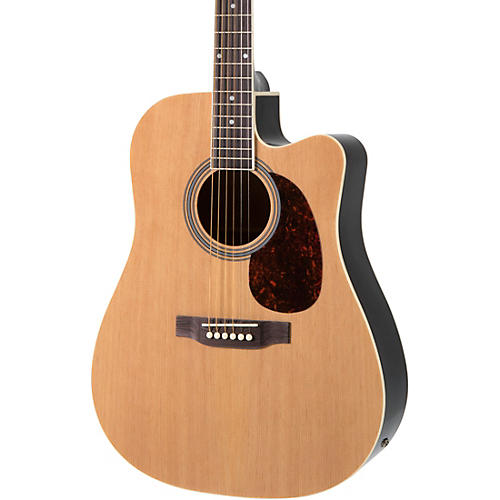 Rogue RA-110D-CE Dreadnought Cutaway Acoustic-Electric Guitar Black - musicians--Friend