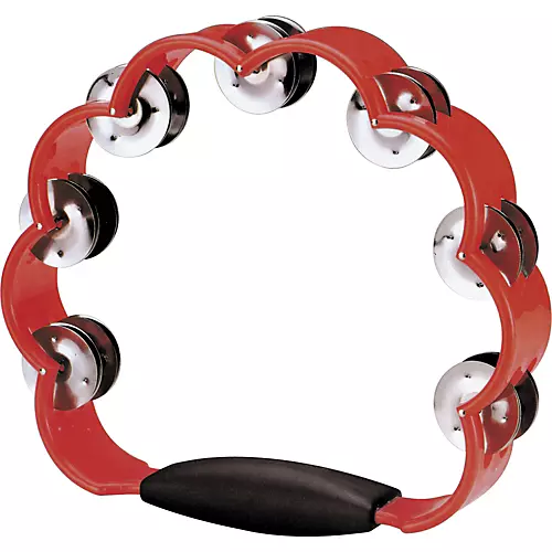 Rhythm Band Peacock Tambourine Red - musicians--Friend
