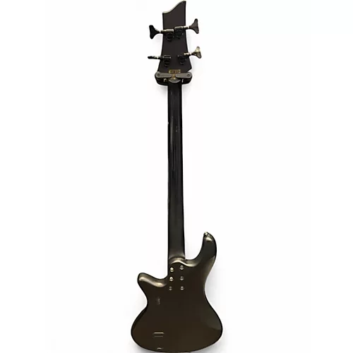 Used Schecter Guitar Research Stiletto Stealth 4 Black Electric Bass Guitar Black - musicians--Friend