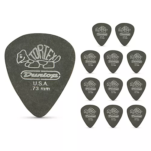 Dunlop Tortex Pitch Black Standard Guitar Picks 1 Dozen .60 mm - musicians--Friend