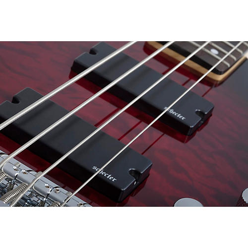 Schecter Guitar Research C-4 Plus Electric Bass See-Thru Cherry Burst - musicians--Friend