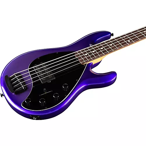 Ernie Ball Music Man StingRay5 Special H 5-String Electric Bass Guitar Black and Chrome - musicians--Friend