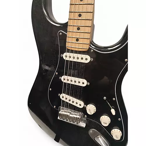 Used Fender custom shop pro stratocaster Black Solid Body Electric Guitar Black - musicians--Friend