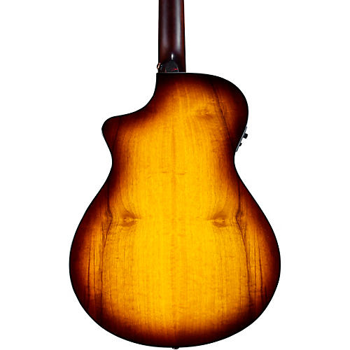 Breedlove Pursuit Exotic S CE Myrtlewood Concert Acoustic-Electric Guitar Bourbon Burst - musicians--Friend