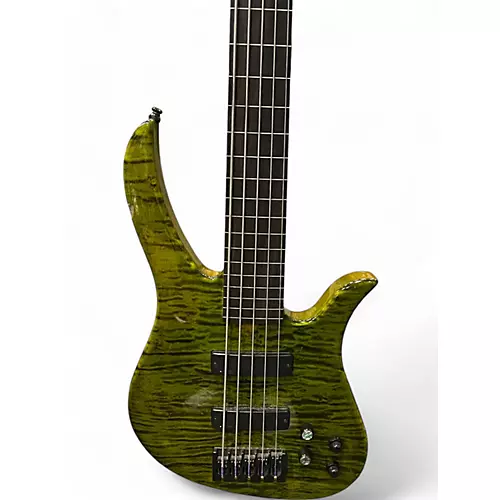 Used Kiesel Brian Bromberg Custom Poison Green Electric Bass Guitar Poison Green - musicians--Friend