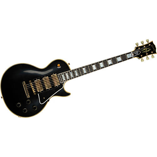Gibson Custom 1957 Les Paul Custom Reissue 3-Pickup VOS Electric Guitar Ebony - musicians--Friend