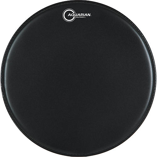 Aquarian Response 2 Drum Head (Black) 18 in. - musicians--Friend