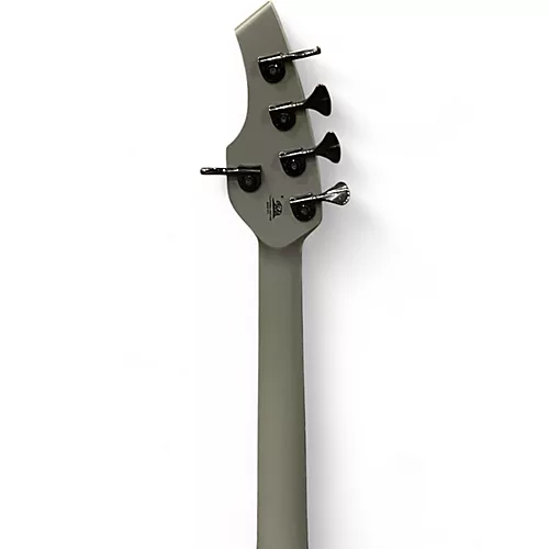 Used Ernie Ball Music Man Bongo 5 HH Matte Grey Electric Bass Guitar Matte Grey - musicians--Friend