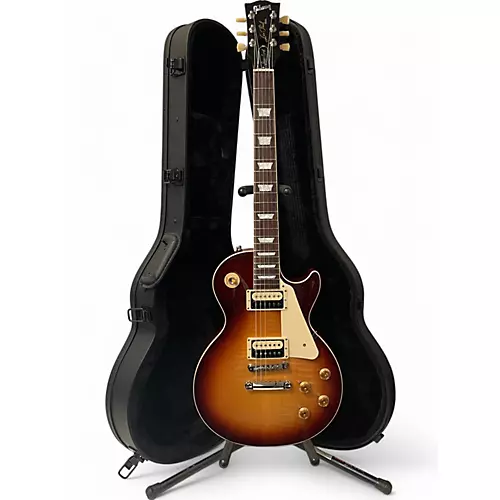 Used 2022 Gibson Les Paul Standard Bourbon Burst Solid Body Electric Guitar Bourbon Burst - musicians--Friend