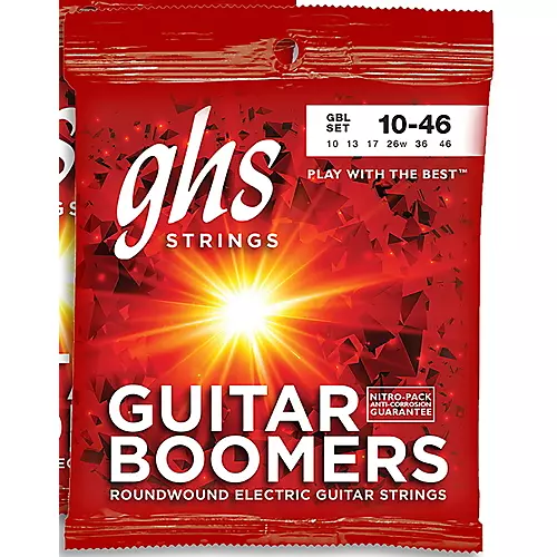 GHS GBL-10 Boomers Light Roundwound Electric Guitar Strings 10-Pack - musicians--Friend