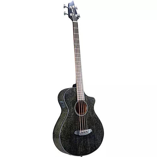 Breedlove Rainforest S Concert Acoustic-Electric Bass Guitar Black Gold - musicians--Friend
