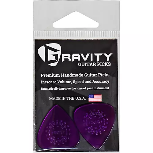GRAVITY PICKS Classic Standard Polished Purple Guitar Picks 1.1 mm - musicians--Friend