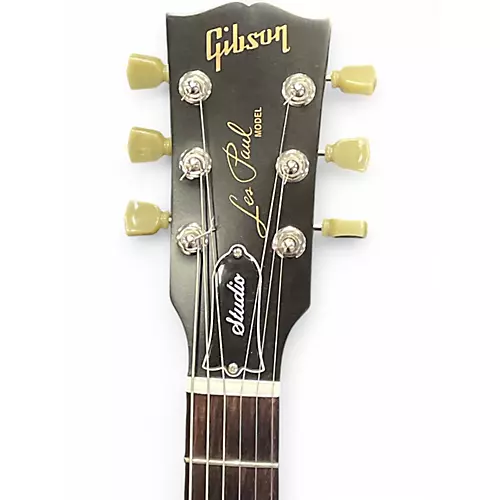 Used Gibson Les Paul Studio Brown Solid Body Electric Guitar Brown - musicians--Friend
