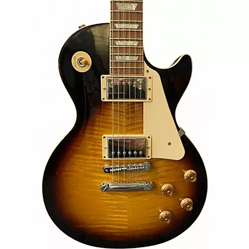 Used 2019 Gibson Les Paul Standard 1950S Neck Tobacco Burst Solid Body Electric Guitar Tobacco Burst - musicians--Friend