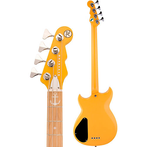 Reverend Mike Watt Signature Wattplower MKII 4-String Bass Guitar Watt Yellow - musicians--Friend
