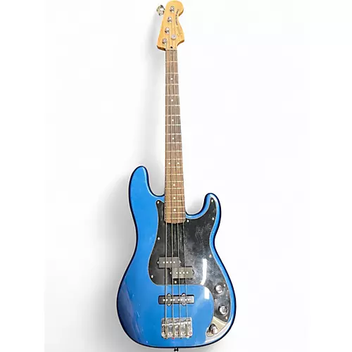 Used Squier Affinity Precision Bass Blue Electric Bass Guitar Blue - musicians--Friend