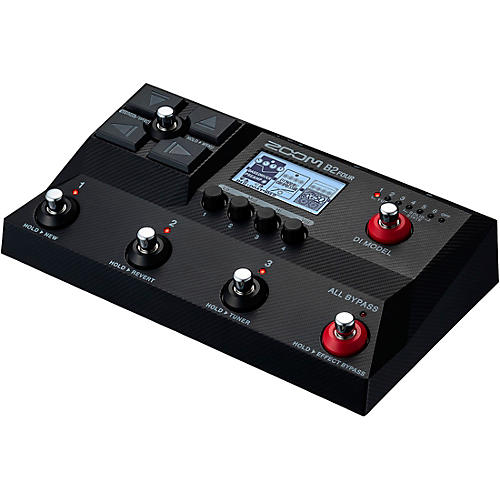 Zoom B2 Four Multi-Effects Processor for Bass Black - musicians--Friend