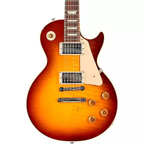 Gibson Custom Murphy Lab 1959 Les Paul Standard Reissue Light Aged Electric Guitar Dirty Lemon - musicians--Friend
