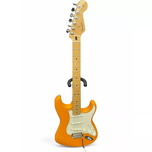 Used Fender Player Stratocaster ORANGE Solid Body Electric Guitar ORANGE - musicians--Friend