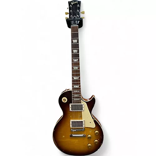 Used 2021 Gibson Murphy Lab Ultra Heavy Age 1959 Les Paul Standard Reissue Kindred Burst Solid Body Electric Guitar Kindred Burst - musicians--Friend