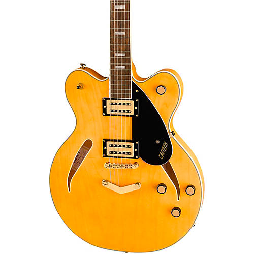 Gretsch Guitars Streamliner Limited Edition Center Block Cat-Eye with V-Stoptail and Gold Hardware Electric Guitar Village Amber - musicians--Friend