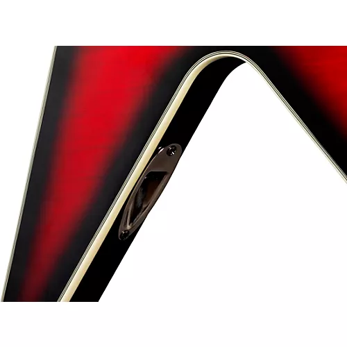 Epiphone Dave Mustaine Flying V Prophecy Electric Guitar Aged Dark Red Burst - musicians--Friend