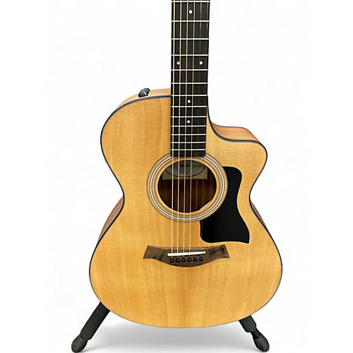 Used Taylor 112ce Natural Acoustic Electric Guitar Natural - musicians--Friend