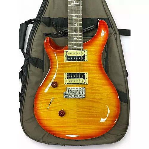 Used PRS SE CUSTOM 24 LEFT HANDED Cherry Sunburst Electric Guitar Cherry Sunburst - musicians--Friend