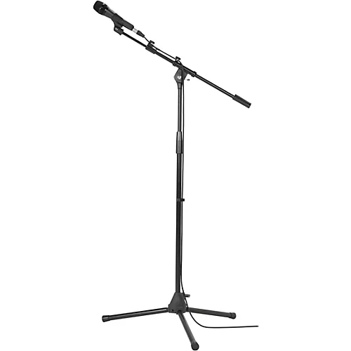 Musician's Gear Tripod Microphone Stand With Telescoping Boom Black 2-Pack - musicians--Friend