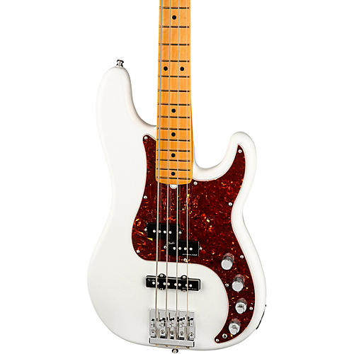 Fender American Ultra Precision Bass Maple Fingerboard Arctic Pearl - musicians--Friend