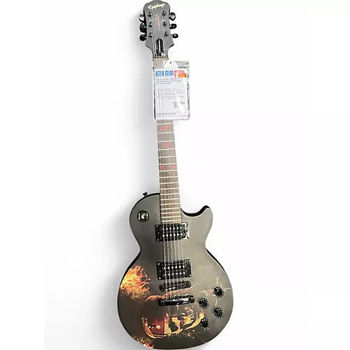 Used Epiphone Pirates of the Caribbean Black Solid Body Electric Guitar Black - musicians--Friend