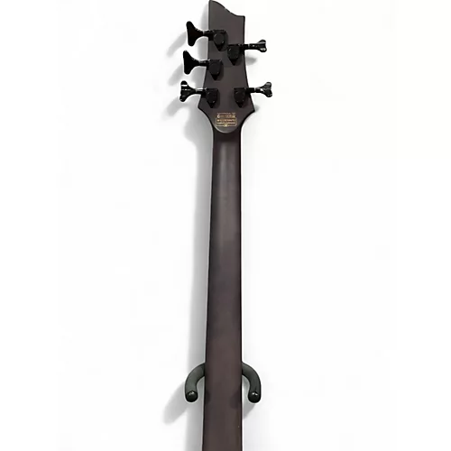 Used 2020s Schecter Guitar Research Omen Elite 5 blue burl Electric Bass Guitar blue burl - musicians--Friend