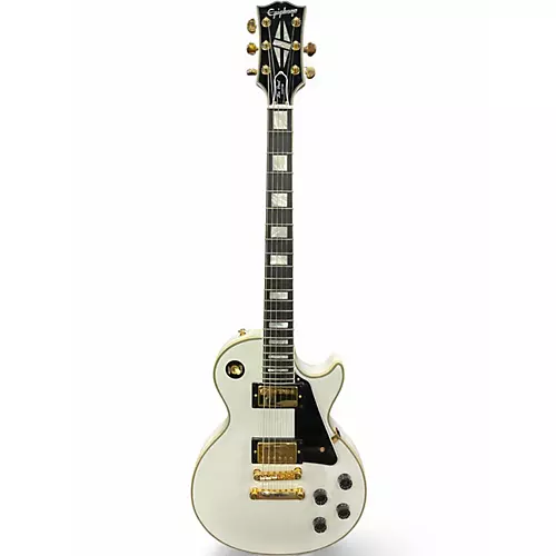 Used Epiphone Les Paul  Inspired by Gibson Custom Alpine White Solid Body Electric Guitar Alpine White - musicians--Friend