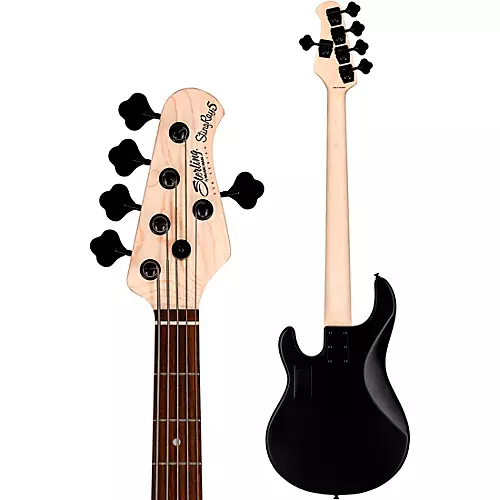 Sterling by Music Man StingRay 5 RAY5 HH Bass Stealth Black - musicians--Friend