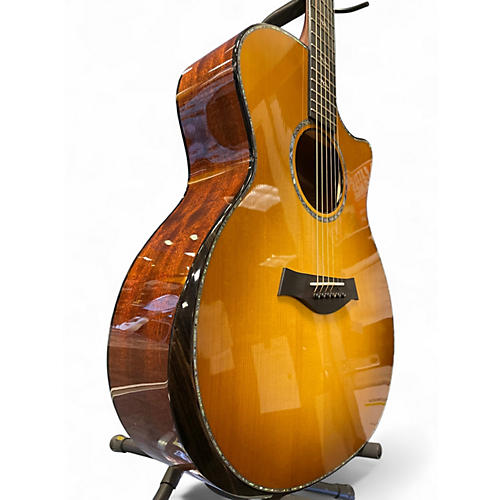 Used Taylor CUSTOM GA Natural Acoustic Electric Guitar Natural - musicians--Friend