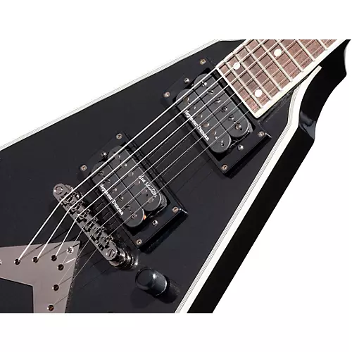 Epiphone Dave Mustaine Flying V Custom Electric Guitar Black Metallic - musicians--Friend