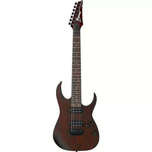 Ibanez RG Series RG7421 Fixed Bridge 7-String Electric Guitar Flat Walnut - musicians--Friend
