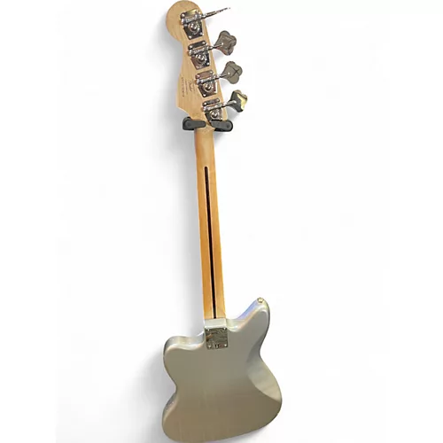 Used Squier JAGUAR  JAZZ BASS GREY Electric Bass Guitar GREY - musicians--Friend