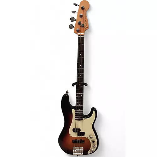 Used Fender American Ultra Precision Bass Sunburst Electric Bass Guitar Sunburst - musicians--Friend