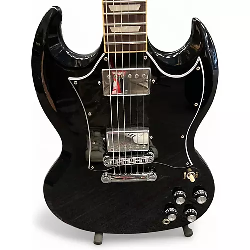 Used Gibson SG Standard Black Solid Body Electric Guitar Black - musicians--Friend