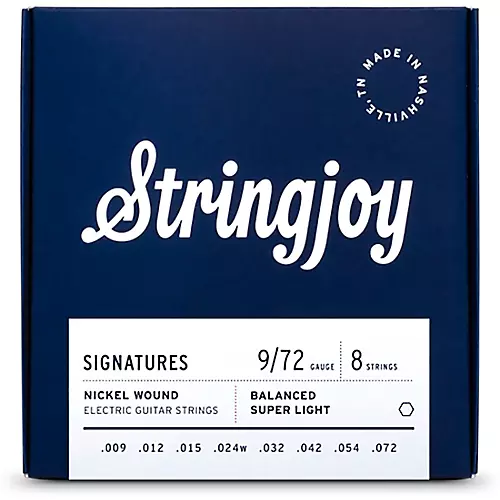 Stringjoy Signatures 8 String Nickel Wound Electric Guitar Strings 10 - 85 - musicians--Friend