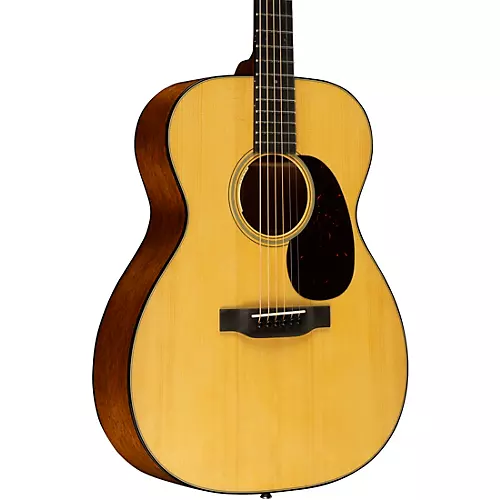 Martin Custom Shop 18 Style Adirondack Spruce-Mahogany Auditorium Acoustic-Electric Guitar Natural - musicians--Friend