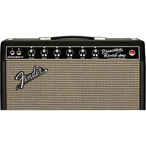 Fender '64 Custom Princeton Reverb 12W 1x10 Tube Guitar Combo Amp Black - musicians--Friend