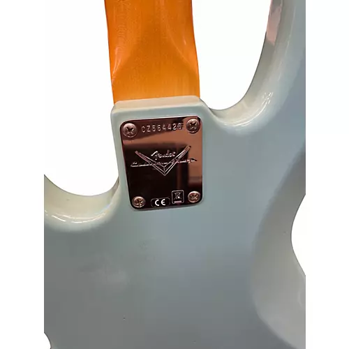Used Fender 76 JAZZ BASS CUSTOM SHOP Daphne Blue Electric Bass Guitar Daphne Blue - musicians--Friend