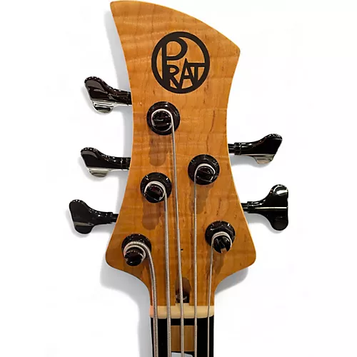 Used Prat CLASSIC II 5 STRING Natural Electric Bass Guitar Natural - musicians--Friend