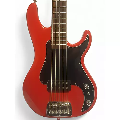 Used G&L kiloton 5 Red Electric Bass Guitar Red - musicians--Friend